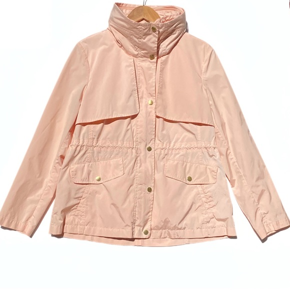 COLE HAAN Women's Short Packable Rain Jacket Pink Size XL - Picture 9 of 10